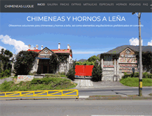 Tablet Screenshot of chimeneasluque.com